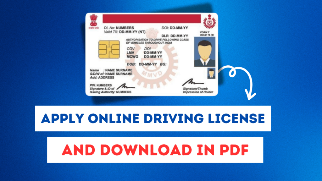 Apply for Learning License, Driving License Online, and Download PDF