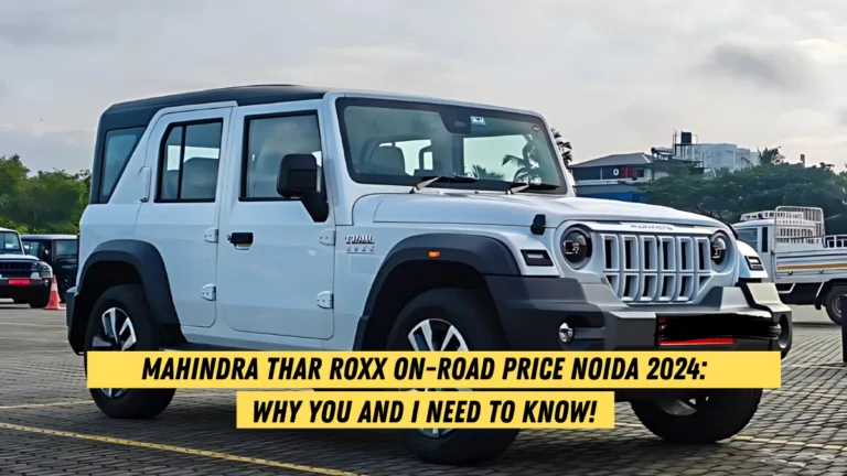 Mahindra Thar Roxx on-road price Noida